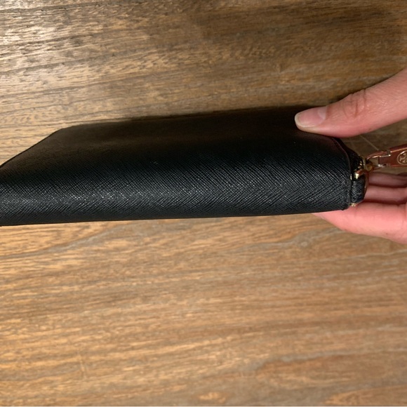 Tory Burch Black Wallet with Gold Accents - Picture 8 of 14